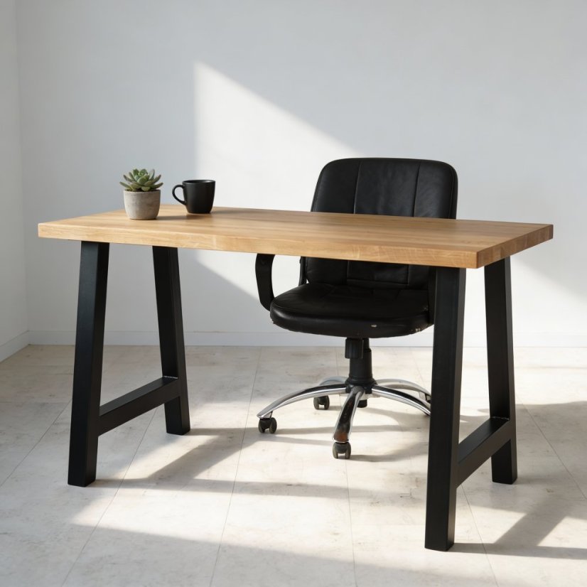 Pracovní stůl Genox s masivní dubovou deskou