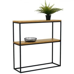 Regál Star s masívnymi dubovými doskami