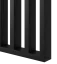 Samostatně stojící lamelová dělící stěna se základnou, kompletní sada, černá mat