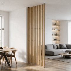 Nastavitelná lamelová příčka MODULO, kompletní sada, výška a šířka dle výběru, Evropský dub CPL