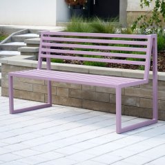 Zahradní lavice Titus pastelová fialová
