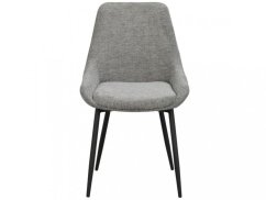 Světle šedá látková jídelní židle ROWICO SIERRA