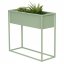 Kovový kvetináč Jasmine - Farba výrobku: pastelová zelená RAL 6021