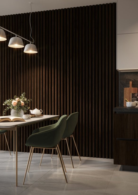 Lamela široká, 3x4x275 cm, ořech