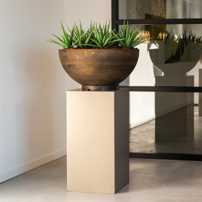 Cortenový květináč Bocca - Velikost květináče: Ø 800 x v 410 mm