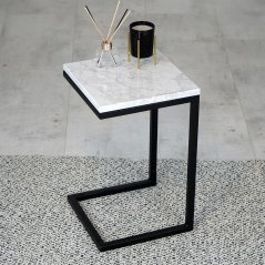 Odkládací stolek Dimo s italským mramorem