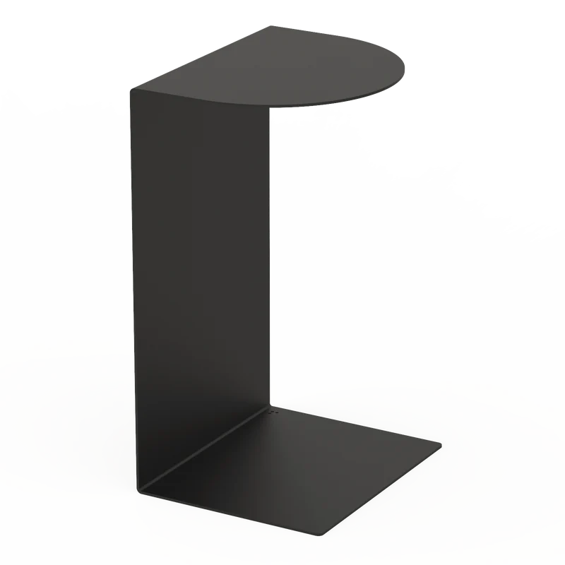 Kovový odkladací stolík Berlin - Farba: Čierna