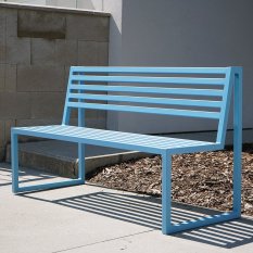 Záhradná lavica Titus pastelová modrá