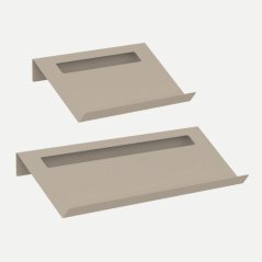 Nástěnná kovová police na boty Torino pískově šedá