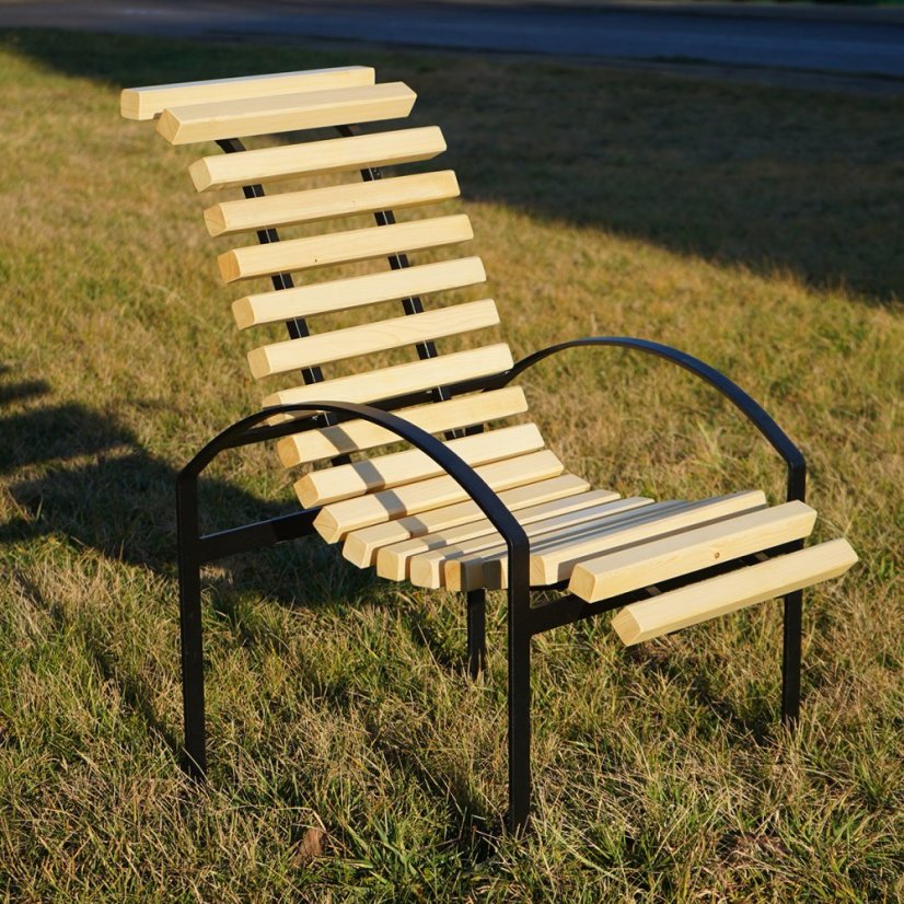 Záhradné kreslo Royal s masívnym drevom