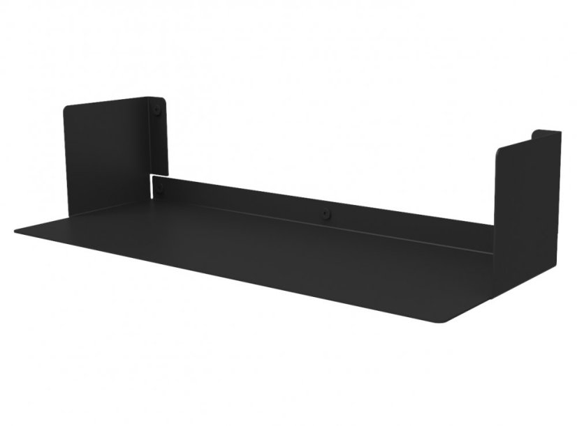 Nástenná kovová polica Firenze čierna - Veľkosť: M