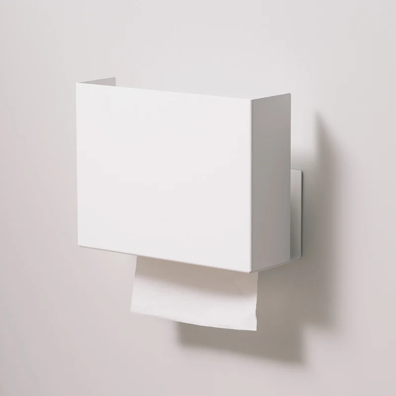 Kovový nástěnný zásobník na papírové ručníky Vilnius - Farba: Biela