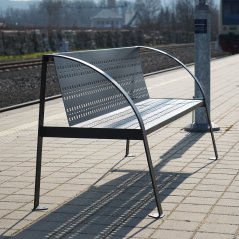 Zahradná lavica Space čierna
