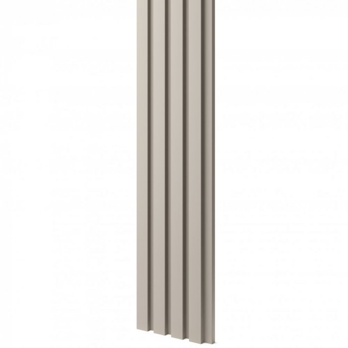 Designový obkladový panel s lamelami MINI, pískově béžová, 12,3 x 275 cm