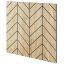 Designový obkladový panel s dubovou dýhou, vzor Versailles, 60x60 cm