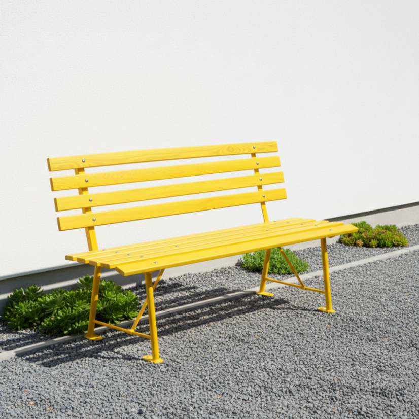 Záhradná lavica Judith žltá