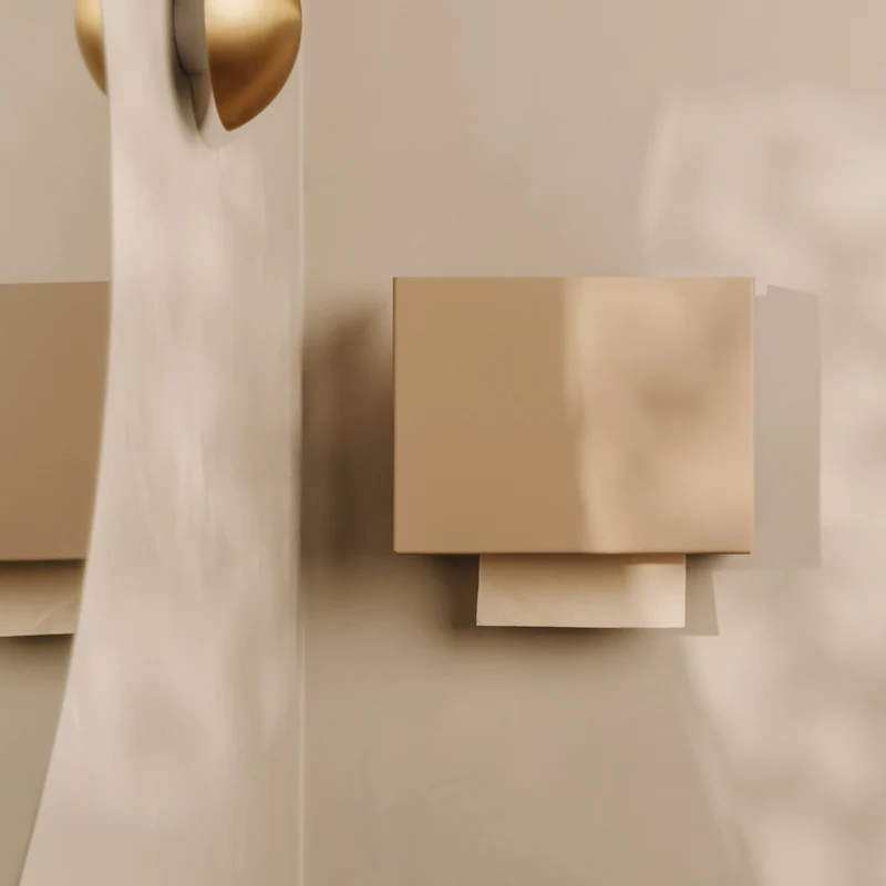 Kovový nástěnný zásobník na papírové ručníky Vilnius - Farba: Biela