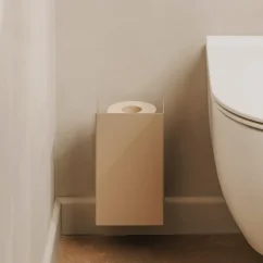 Kovový držiak na toaletný papier Amsterdam pieskovo šedá