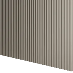 Designový panel s mikrolamelami, tvar Vik, pískově béžová, 12x275 cm