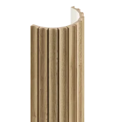 Obkladový panel na látce pro zakřivené stěny, 30 x 275 cm, dubová dýha, tvar VIK