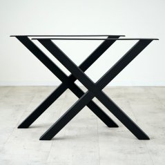 Sada kovových nohou "X" k jídelnímu stolu