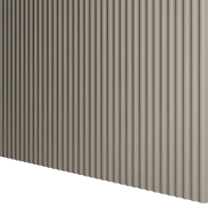 Designový panel s mikrolamelami, tvar Vik, pískově béžová, 12x275 cm