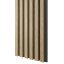 Akustický panel, podklad MDF deska, úzká lamela, Evropský dub, 30x275 cm