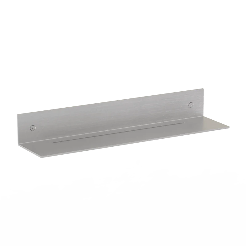 Nástenná kovová polica RAWW do sprchy, prírodný hliník