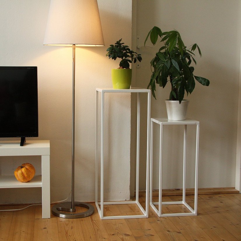 Sada odkladacích stolíkov Vasile / biela