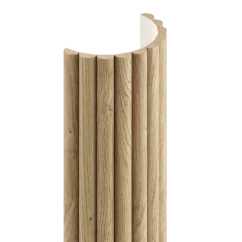 Obkladový panel na látce pro zakřivené stěny, 30 x 275 cm, dubová dýha, tvar Vag