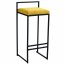 Barová stolička Cabra s čalouněným sedákem - Barva čalounění: žlutá