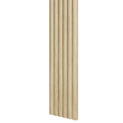 Designový panel s mikrolamelami, tvar Vag, dub Evropský, 12x275 cm