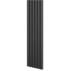 Designový panel s mikrolamelami, tvar Vik, černý mat, 12x275 cm