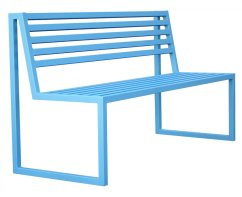 Zahradní lavice Titus pastelová modrá