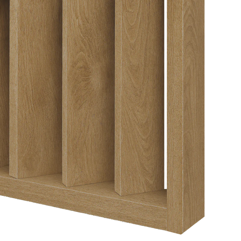 Lamelová dělící stěna, kompletní sada, výška, šířka a odstín dle výběru, lamely natočené o 45°