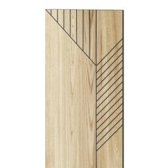 Designový obkladový panel s dubovou dýhou, vzor Helsinki, 60x275 cm