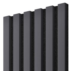 Akustický panel, Grafit, černý filc,30x275 cm
