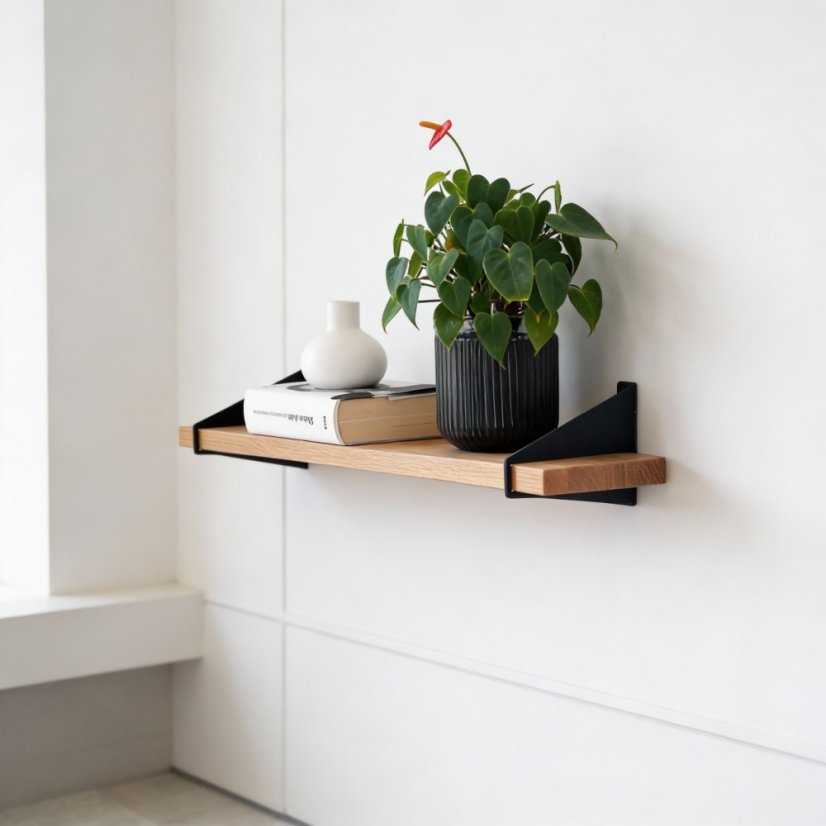 Nástenná polica z masívneho duba Dream