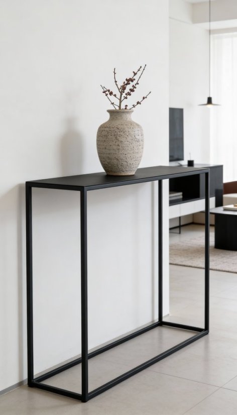 Celokovový konzolový stolek Line