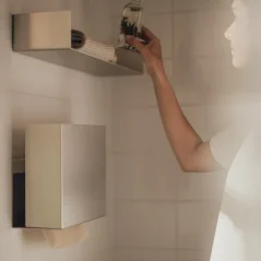 Zásobník na papierové uteráky RAWW, prírodný hliník