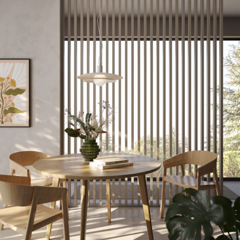 Lamelová dělící stěna, kompletní sada, výška a šířka dle výběru, pískově béžová