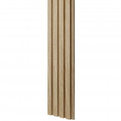 Designový obkladový panel s lamelami MINI, Evropský dub, 12,3 x 275 cm