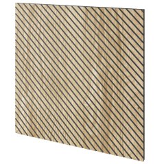 Designový obkladový panel s dubovou dýhou, vzor Brekka, 60x60 cm