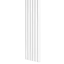 Designový panel s mikrolamelami, tvar Vag, bílý mat, 12x275 cm