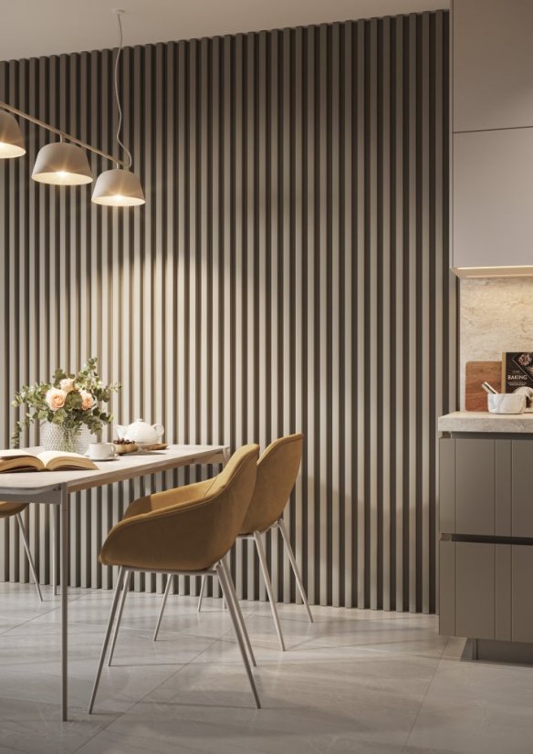 Lamela široká, 3x4x275 cm, pískově béžová