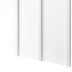 Designový obkladový panel Japandi, bílý mat, 30x275 cm