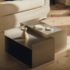 Konferenční stolek RAWW, přírodní hliník