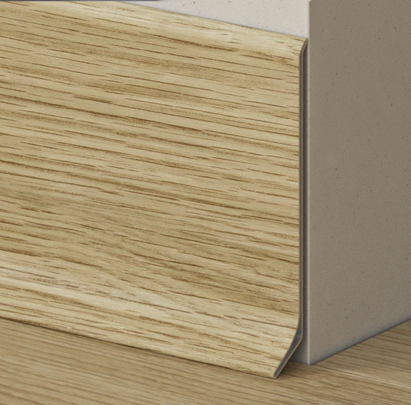 Soklová podlahová lišta, hliníková, Evropský dub, 2,75 m