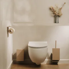 Kovový nástěnný držák se štětkou Lugano pískově šedá