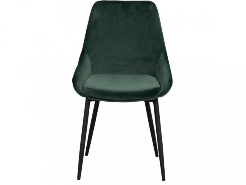 Zelená sametová jídelní židle ROWICO SIERRA